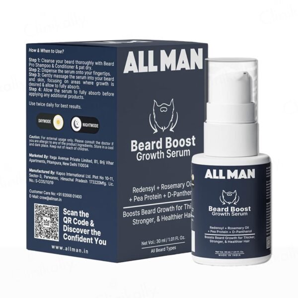 ALL MAN Beard Boost Growth Serum