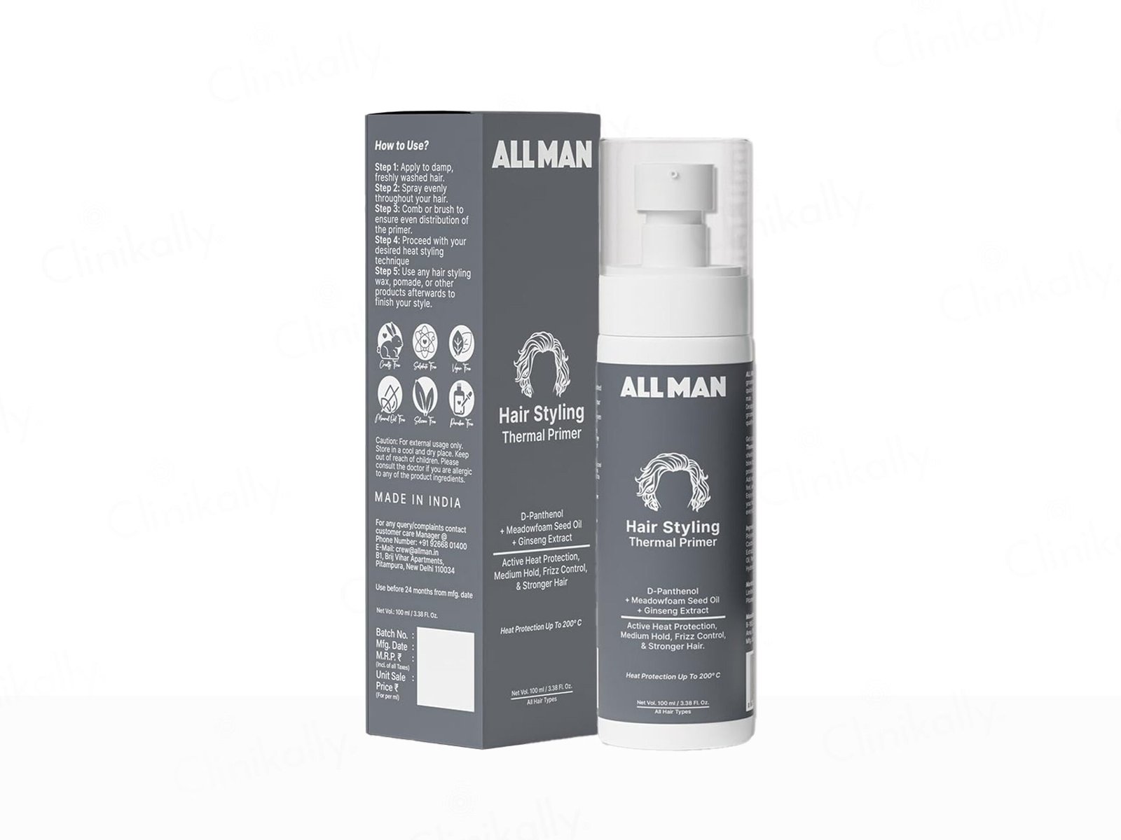 ALL MAN Hair Styling Thermal Primer