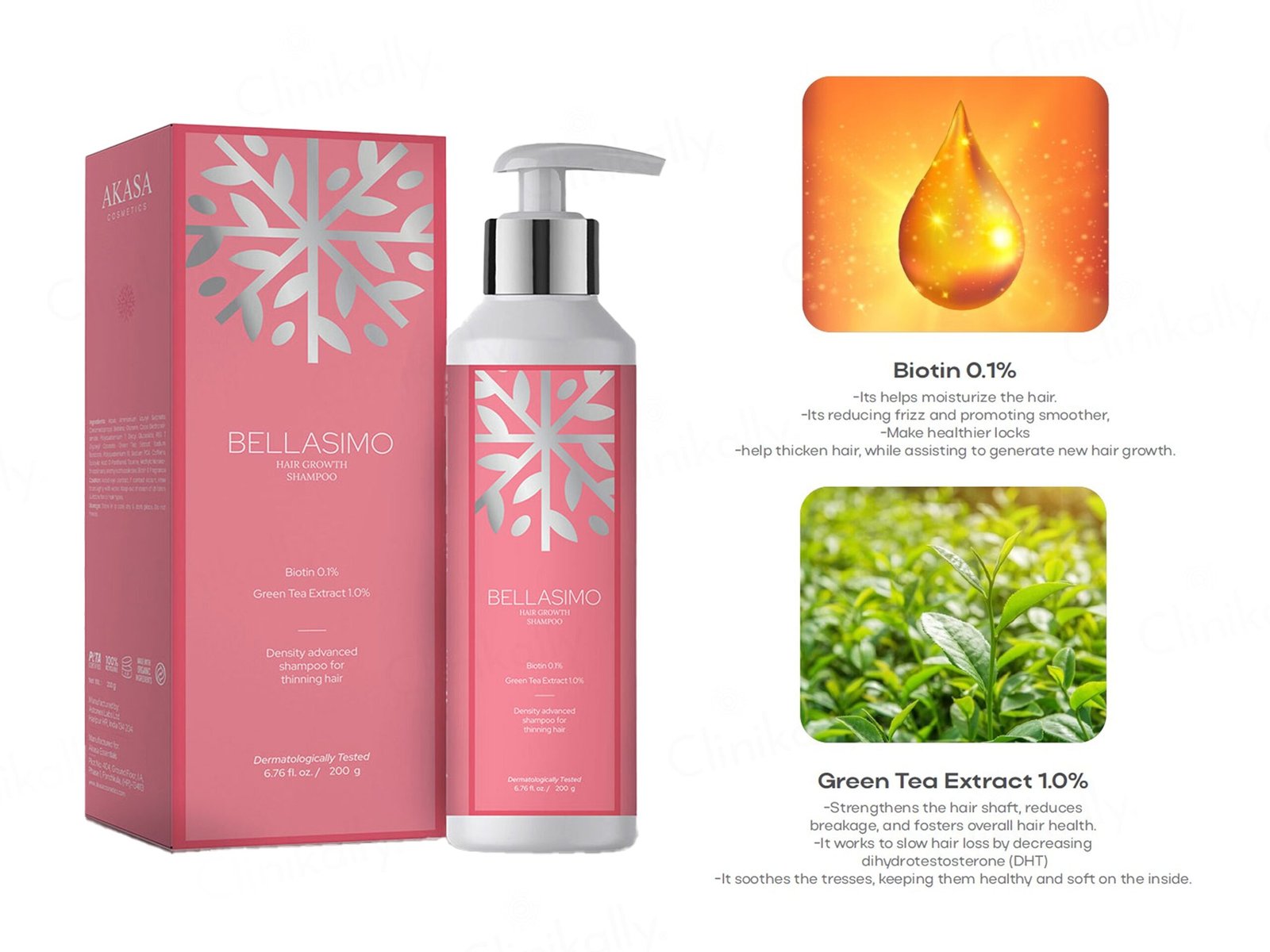 Akasa Cosmetics Bellasimo Hair Growth Shampoo