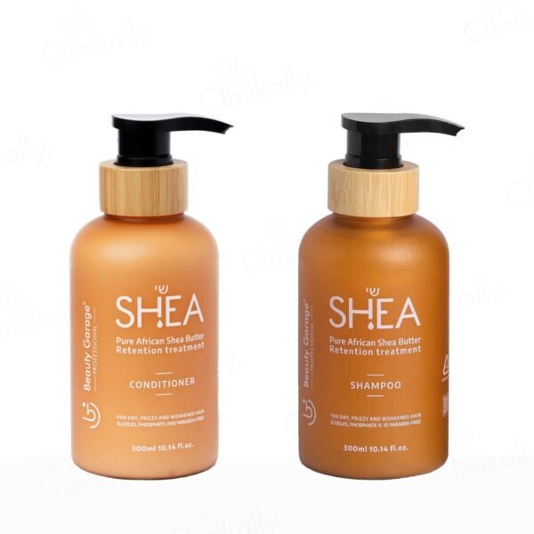 Beauty Garage Pure African Shea Butter Retention Treatment Shampoo + Conditioner