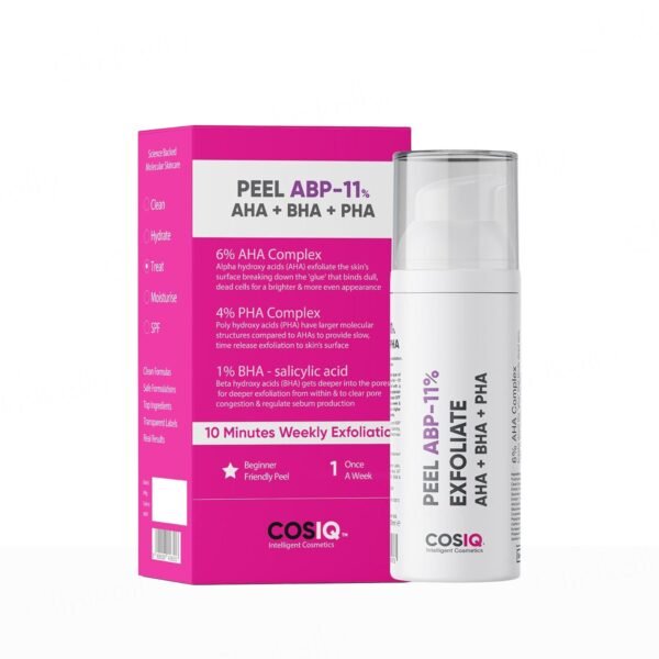 CosiQ ABP-11% AHA + BHA + PHA Gentle Exfoliating Peeling Solution