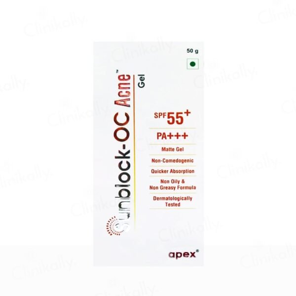Sunblock-OC Acne Matte Sunscreen Gel SPF 55+ PA+++