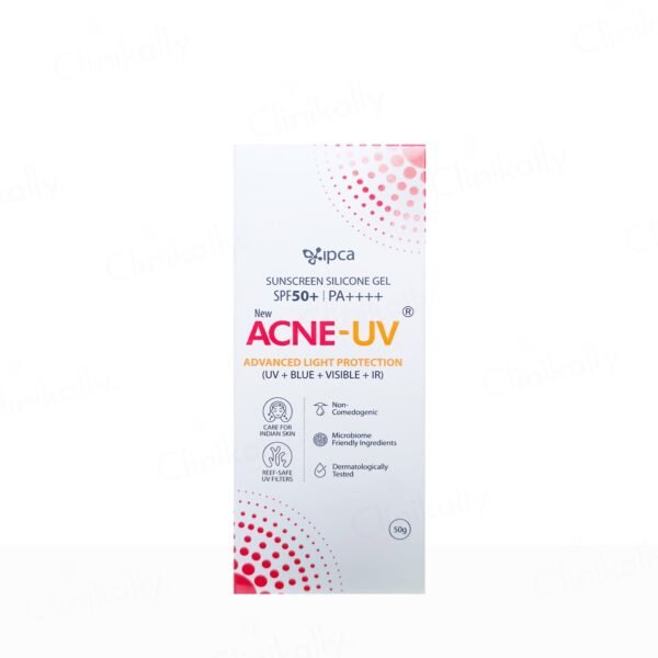 IPCA Acne-UV Advanced Light Protection Silicone Sunscreen Gel SPF 50+ PA++++