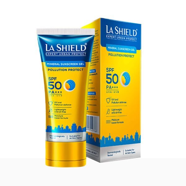 La Shield Pollution Protect Mineral Sunscreen Gel SPF 50 PA+++