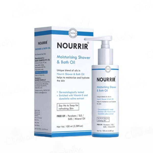 Nourrir Moisturising Shower & Bath Oil – Gentle Cleansing & Deep Hydration for Dry, Sensitive Skin